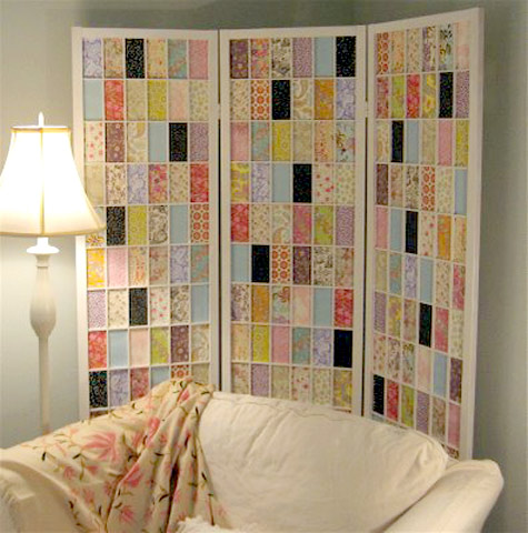 Use folding screen for an awkward or tricky corner.