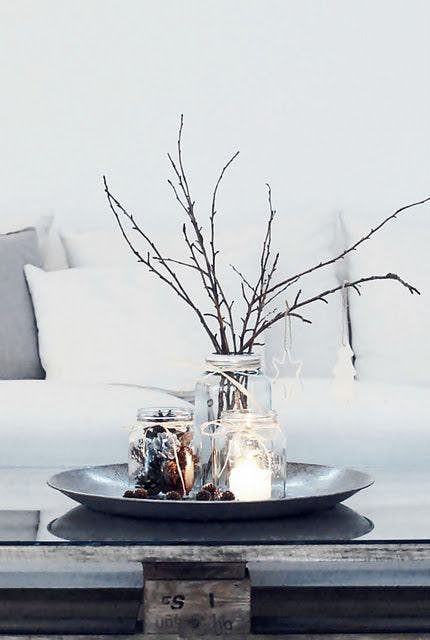 Branches on coffee table