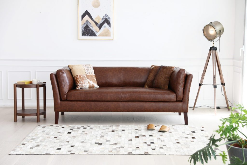 Mid-Century modern Dusk Sofa. Clean silhouette whilst paying homage to the vintage look.