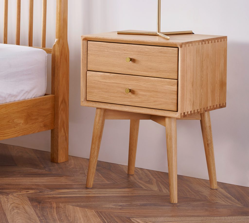 Nara American Oak Wood Side Table