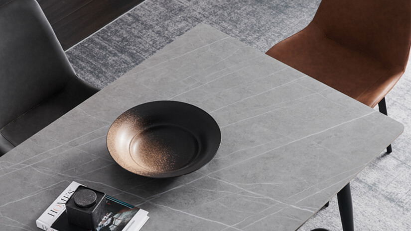 sintered stone table matte finishing